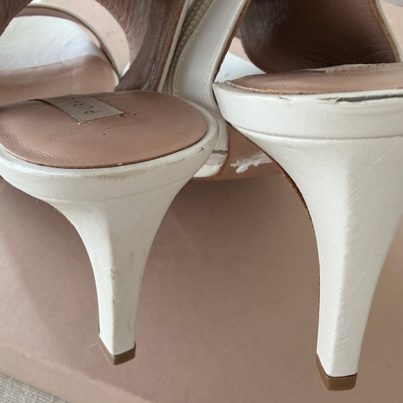 Neiman Marcus NWT Bootie White leather sandal 🌈 - Picture 13 of 17